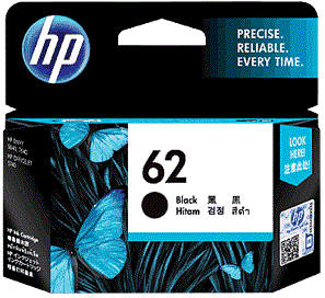HP 62 Ink Cartridge C2P04AA Black