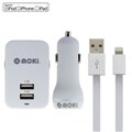Moki ChargeSync WallCar Charger  Cable MUSBLP Lightning Each ACCMUSBLCAB ACCMUSBWW ACCMUSBCW