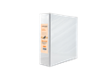 Bibbulmun A4 Lever Arch Insert Binder 75mm 2 Ring Spine White