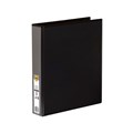 Marbig 5412002B Insert Binder A4 2 DRing 38mm PP Black