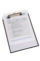 Marbig 4320012 Clipboard with Clear Insertable Cover A4 Black