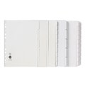 Marbig 37620F Dividers 6 Tab A4 Manilla White