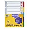Marbig 38605F Dividers 5 Tab A3 Reinforced Portrait MultiColoured