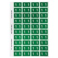 Avery 44529 1 Side Tab Colour Coding Labels Dark Green Pack 240