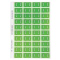 Avery 44535 7 Side Tab Colour Coding Labels Light Green Pack 240