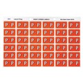 Avery 43316 P Side Tabe Colour Coding Labels Dark Orange Pack 180