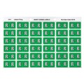 Avery 43318 R Side Tab Colour Coding Labels Light Green Pack 180