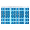 Avery 43346 6 Side Tab Colour Coding Labels Blue Pack 180
