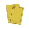 Avery 85404 Spiral Spring Action File Yellow with Black Print Foolscap Box 25