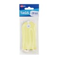 Avery 13205 Yellow Tags with String 96 x 48mm Pack 24
