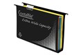 Crystalfile 111906 Extra Wide Suspension Files Foolscap Black Pack 10