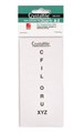 Crystalfile 111540C Inserts AZ Rounded Corners White Pack 60