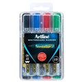 Artline 577 Whiteboard Bullet Marker Assorted Wallet 4 Hard Case