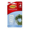 3M 17091CLR Command Adhesive Hook Medium Clear Pack 2