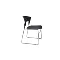 Chair Zola Stackable Sleigh Base Black
