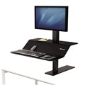 Fellowes SitStand Workstation Lotus VE Single Monitor Mount Black Each