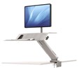 Fellowes 8081701 Lotus RT SitStand Workstation Single Arm White