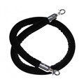 Compass 781101 Black Velvet Rope with Clips 15m for Queuing Stanchion