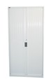 Tambour Door Cupboard 1016H x 900W x 473D mm White