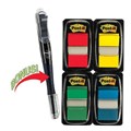 Post It Flags 680RYBGVA Value Pack with Bonus Pen  200 Flags Assorted