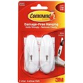 3M 17068 Command Mounting Hooks Wire Medium White Pack 2