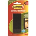 3M 17026BLK Command Adhesive Large Picture Hanging Strips Black Pack 417206