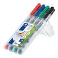 Staedtler 315 WP4 Lumocolor NonPermanent Pen Medium Assorted Wallet 4