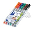 Staedtler 315 WP6 Lumocolor NonPermanent Pen Medium Assorted Wallet 6