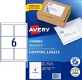 Avery 959007 L7166 Shipping Labels with Trueblock Laser 991 x 931mm 6 Per Sheet Pack 100