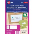 Avery 959122 L7159EV Eco Friendly Address Labels Laser 64 x 338mm 24 Per Sheet Box 100
