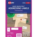 Avery 959061 L7156 Quick Peel Address Labels with Sure Feed Laser 58 x 178mm 45 Per Sheet Pack 100