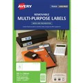Avery 959048 L7162REV Removable MulitPurpose Laser Inkjet 991 x 34mm 16 Per Sheet Pack 25