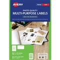 Avery 959775 L7651CL Matt Photo Quality Labels Laser 381 X 212mm 65 Per Sheet Pack 20