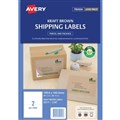 Avery 959125 L7168 Shipping Labels Laser Inkjet 1996 x 1435mm 2 Per Sheet Kraft Pack 20