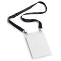Durable 852501 NamePass Holder with Textile Necklace Duo A6 Black Pack 10