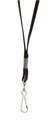 Rexel 9805002 ID Flat Style Lanyards with Swivel Clip Black Pack 10