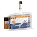 Durable 801319 Security Pass Holder Duo 87 x 54mm Box 25