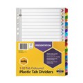 Marbig 35023F Dividers 120 Tab A4 Reinforced MultiColoured