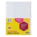 Marbig 35051 Dividers AZ Tab A4 PP White