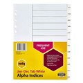 Marbig 35052 Dividers JanDec Tab A4 PP White
