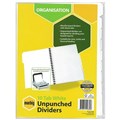 Marbig 37405F Dividers 10 Tab A4 Manilla Unpunched White