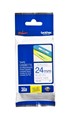 Brother TZE253 PTouch Tape Blue on White 24mm