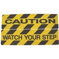 Stylus Mat Anti Slip 4711 Caution 150mm x 600mm Blk Ylw