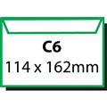Envelope 140053 Self Seal  114 X 162mm C6 White Box 500