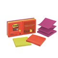 Post It Notes R330 6SSAN Pop Up 76 x 76mm Super Sticky Marrakesh Assorted Pack 6