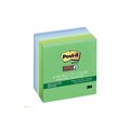 Post It 6545SST Super Sticky Recycled Notes 76 x 76mm Bora Bora Pack 5