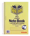 Spirax 572 3 Subject Notebook A5 215 x 158mm 300 Page