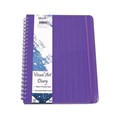 Quill 10206 Premium PP Visual Art Diary A4 125gsm 120 Page Violet