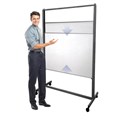 Whiteboard SMW800 Vertical Sliding Two Dual Sided 1200 x 900mm Panels