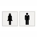 Apli Sign 900423 Self Adhesive Male Female Pack 2
